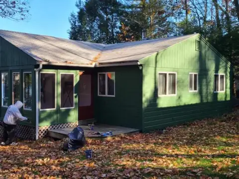 Exterior house painting project in New Hampshire